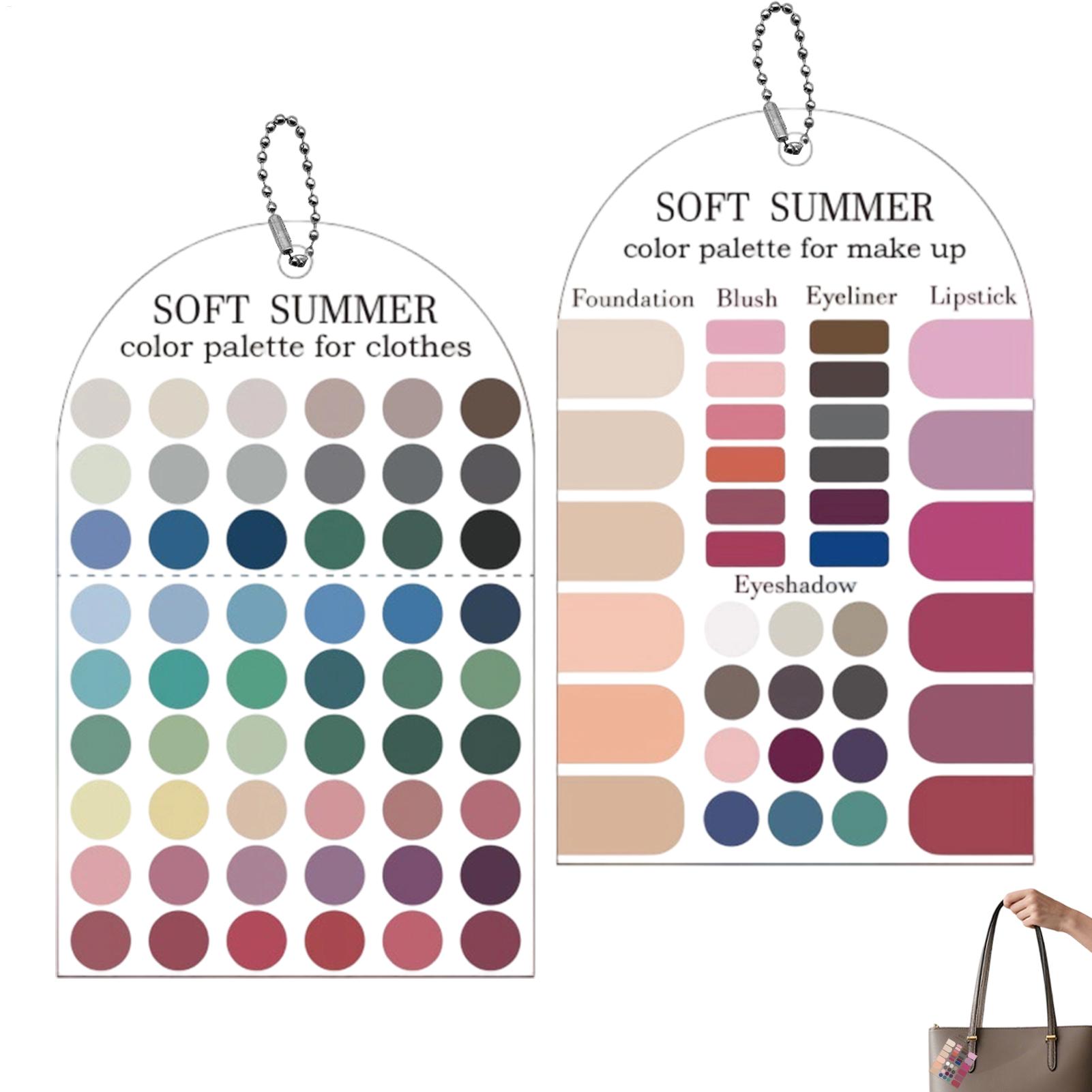 Summer Clothing Color Palette - 2 szt. Miękkie letnie palety kolorów,