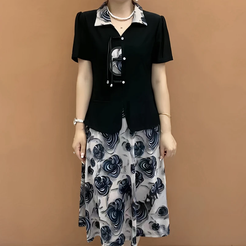 Summer Clothing Over 60 - Nowa chińska moda letnia: sukienka dla