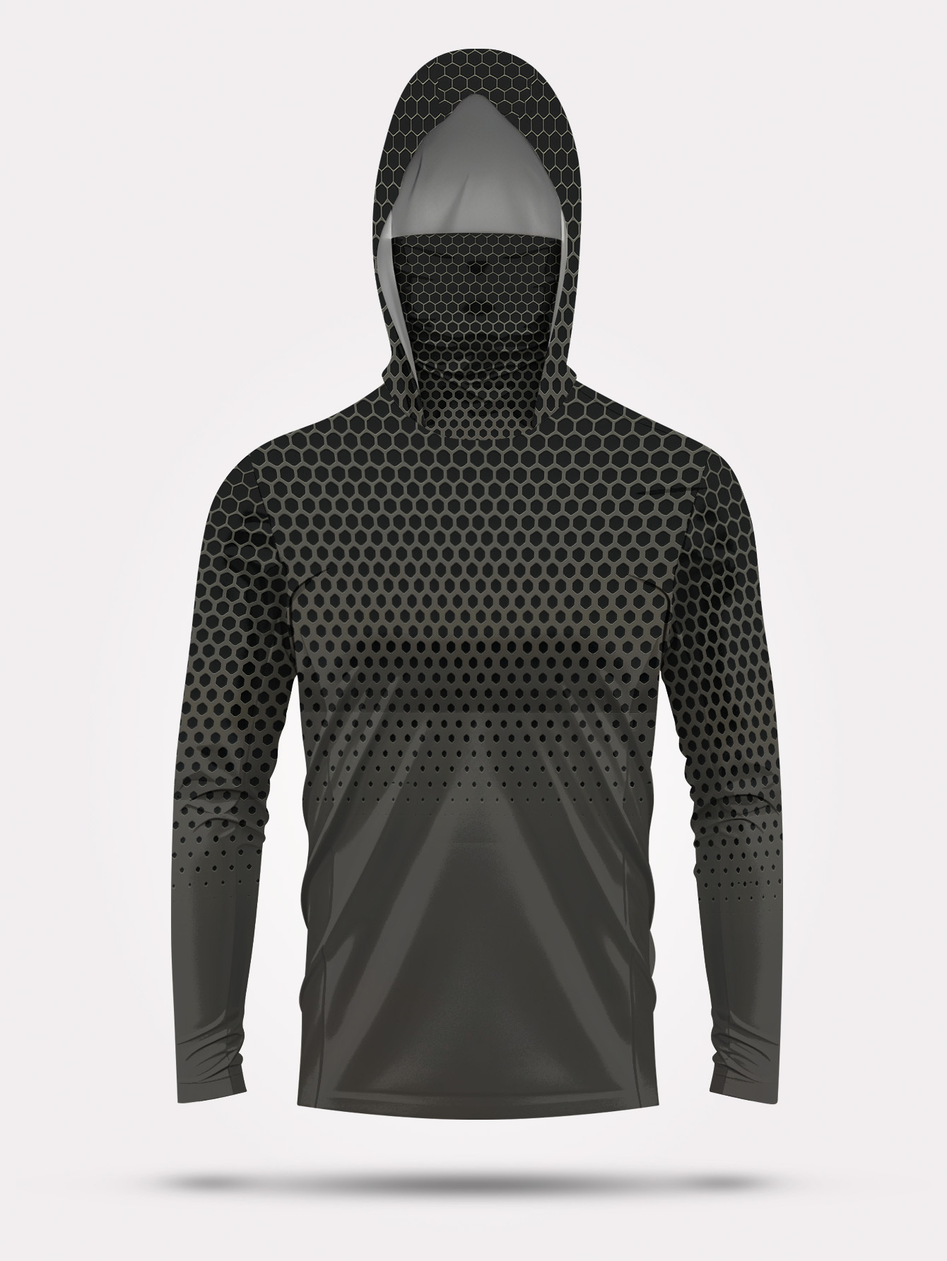 Summer Clothing Mens - Męska koszulka wędkarska z kapturem, długi