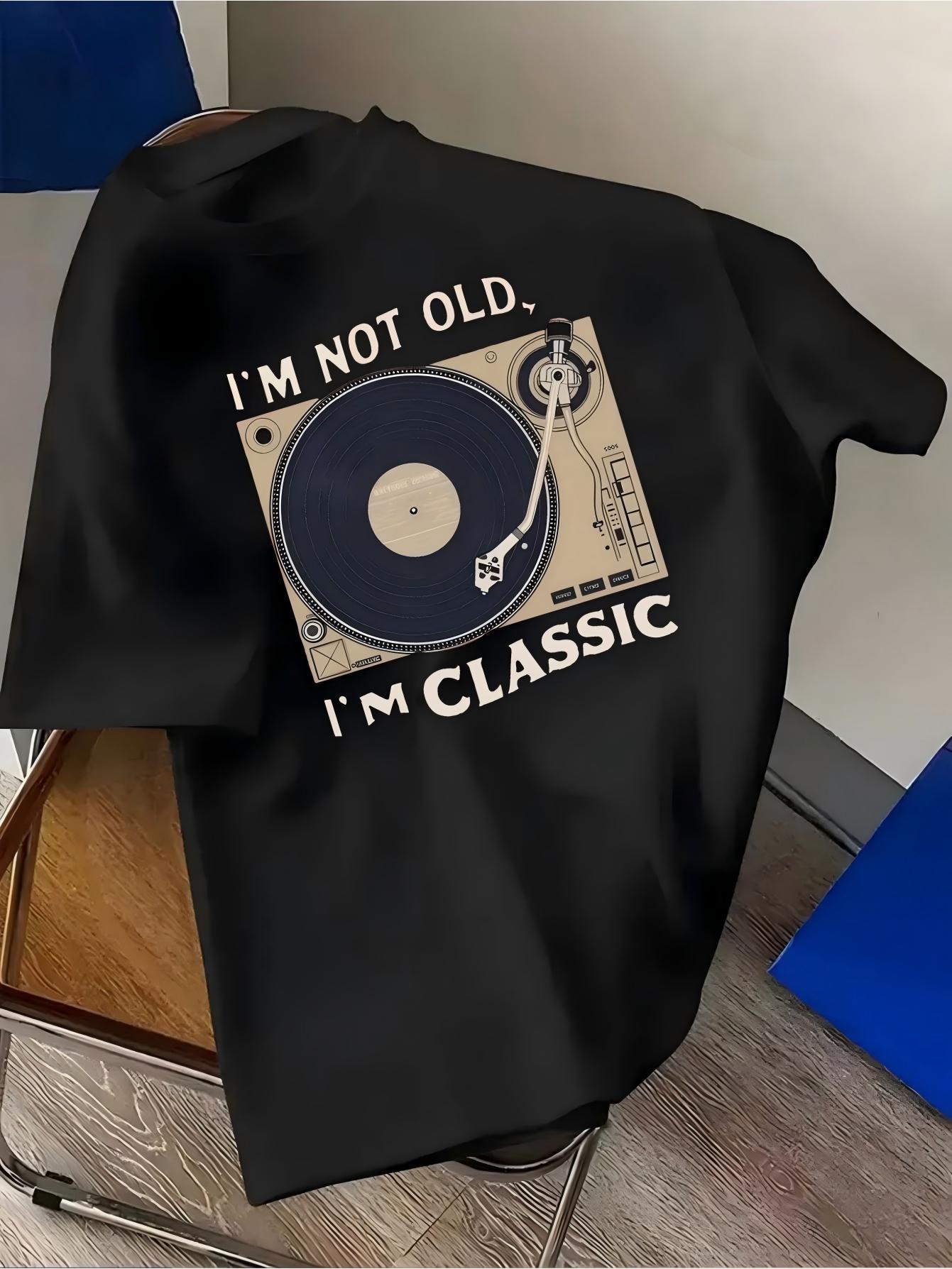 Summer Clothing Old Money - Koszulka z gramofonem w stylu vintage,