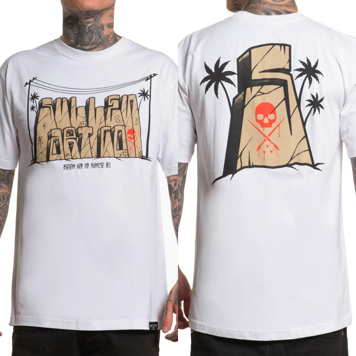 Vintage Summer Clothing Brand - Nowa koszulka bawełniana z grafiką Sullen