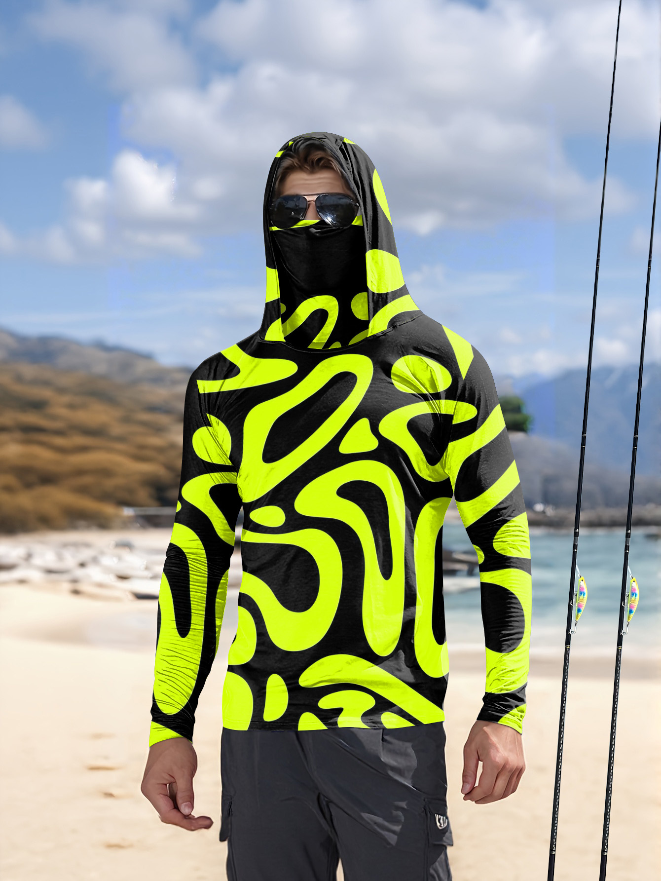 Summer Clothing Types - Męska koszula z długim rękawem, nowy
