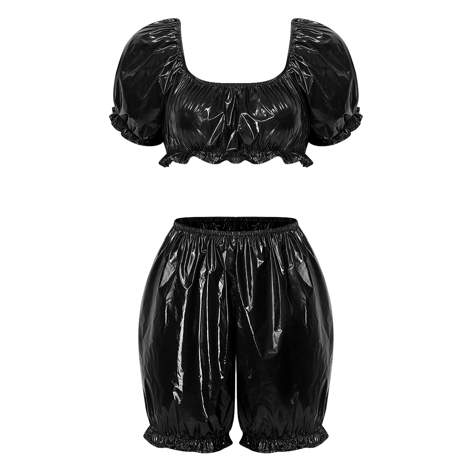 Summer Clothing Sets - Damskie stroje klubowe z imitacji mokrej