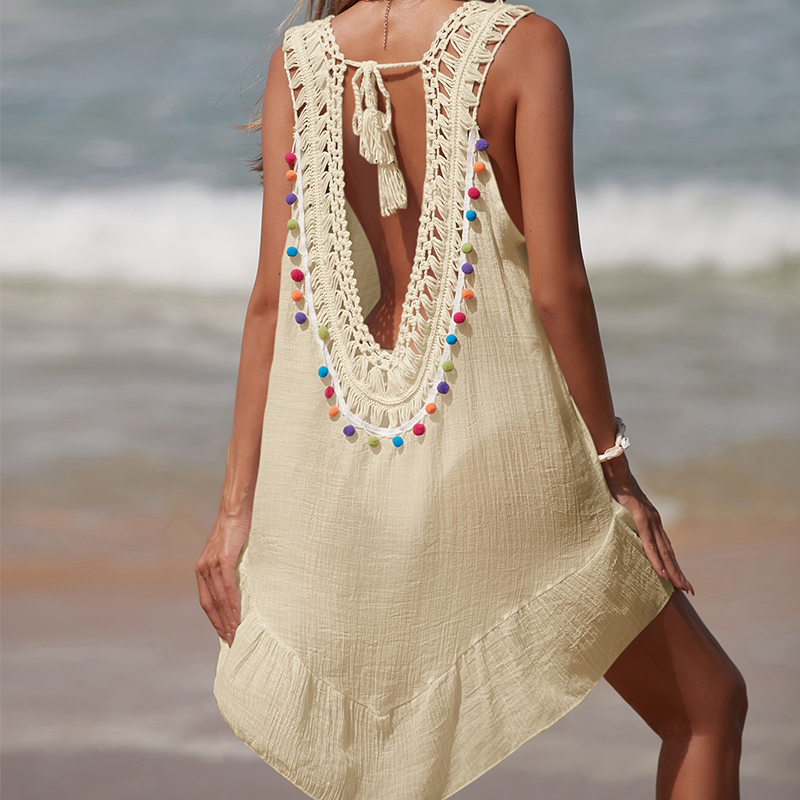 Damska sukienka z dekoltem w k – Summer Clothing Colors recenzja i cena
