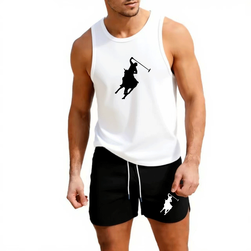 Męski letni zestaw: kamizelka  – Summer Clothing Sets recenzja i cena