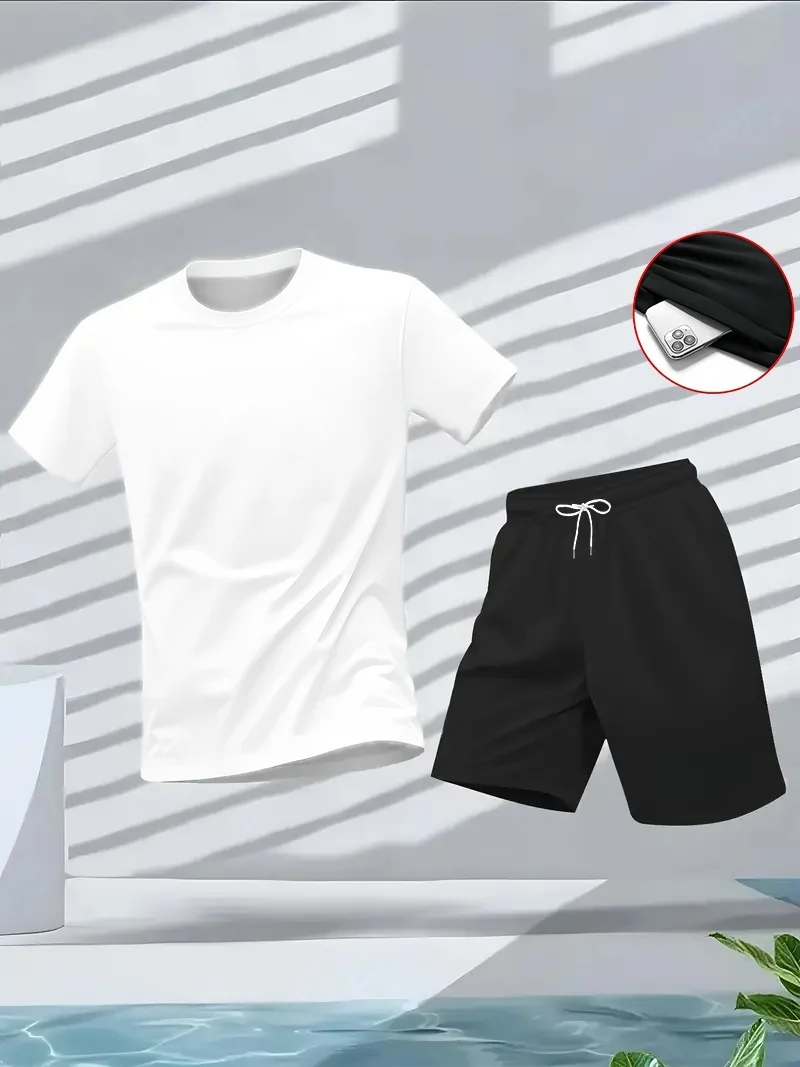 Męski garnitur 2-częściowy, mo – Summer Gym Clothing recenzja i cena