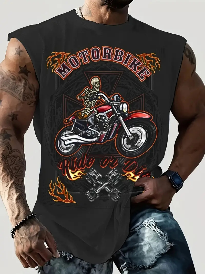 Letnia nowa męska kamizelka T- – Summer Viking Clothing recenzja i cena