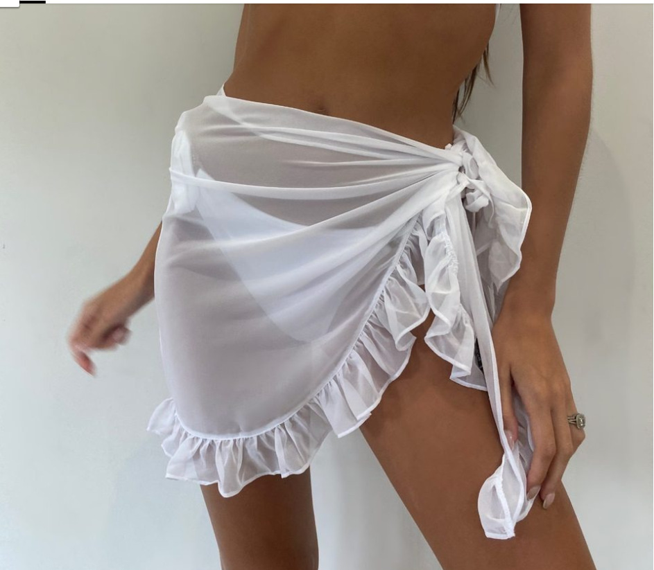 6 kolorów Ruffle Bikini Cover  – Summer Clothing Colors recenzja i cena