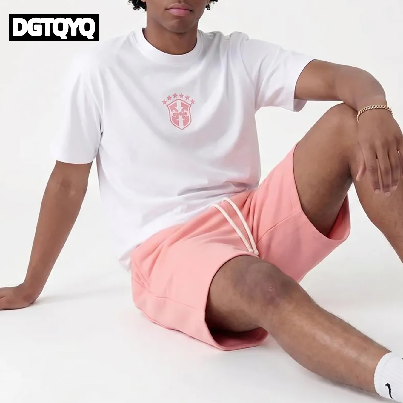 Męskie letnie nowe różowe haft – Summer Clothing Haul recenzja i cena