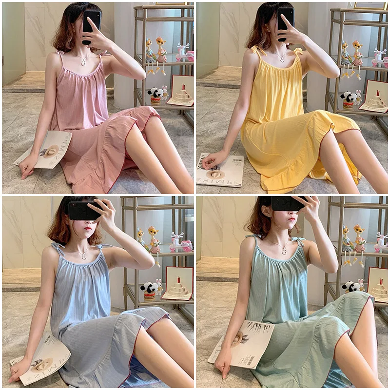Miękka damska koszula nocna, p – Summer Clothing Colors recenzja i cena