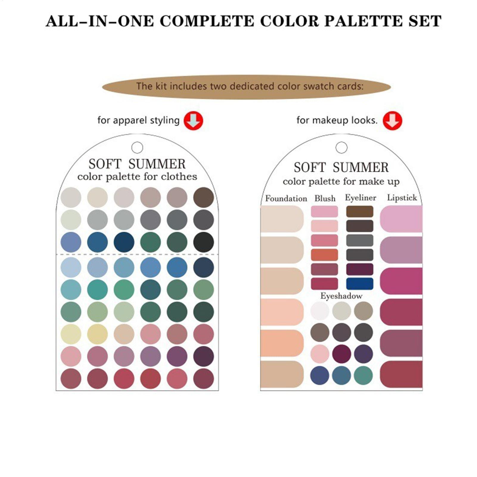 Miękka letnia paleta kolorów,  – Summer Clothing Color Palette recenzja i cena