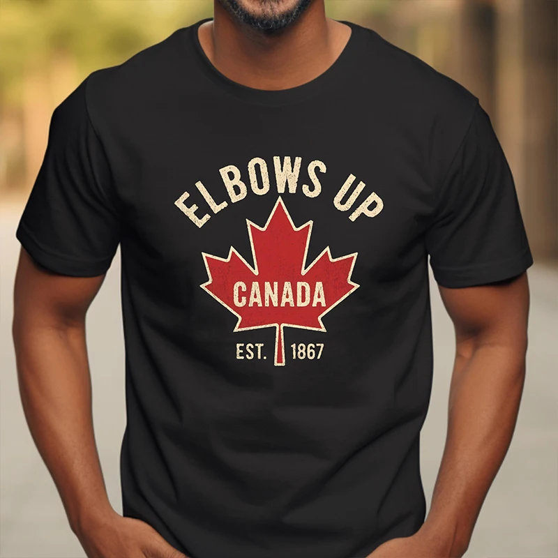 Koszulka Elbows Up Canada dla  – Summer Clothing Women Canada recenzja i cena