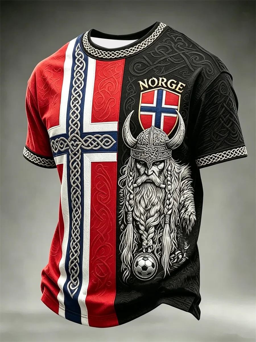 2026 Letnia męska koszulka Nor – Summer Viking Clothing recenzja i cena
