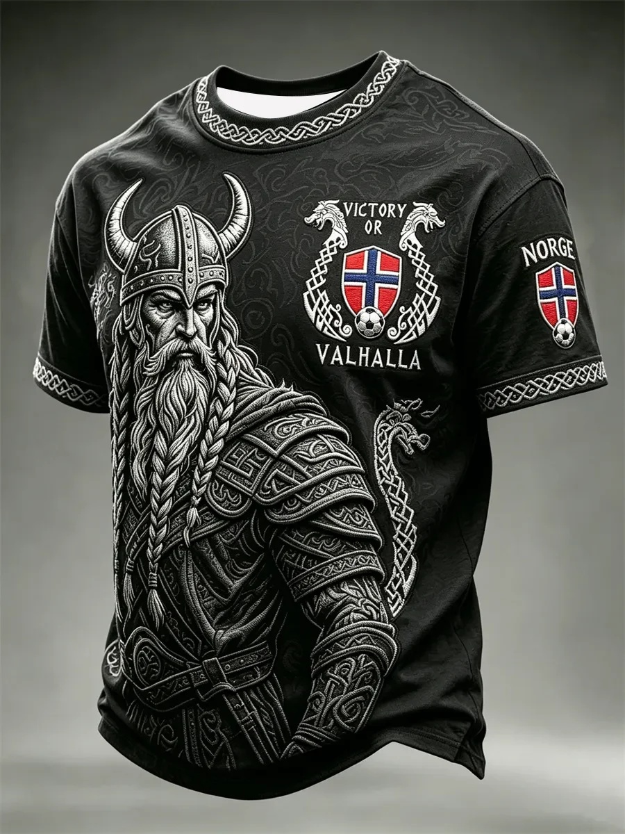 2026 Letnia męska koszulka Nor – Summer Viking Clothing recenzja i cena